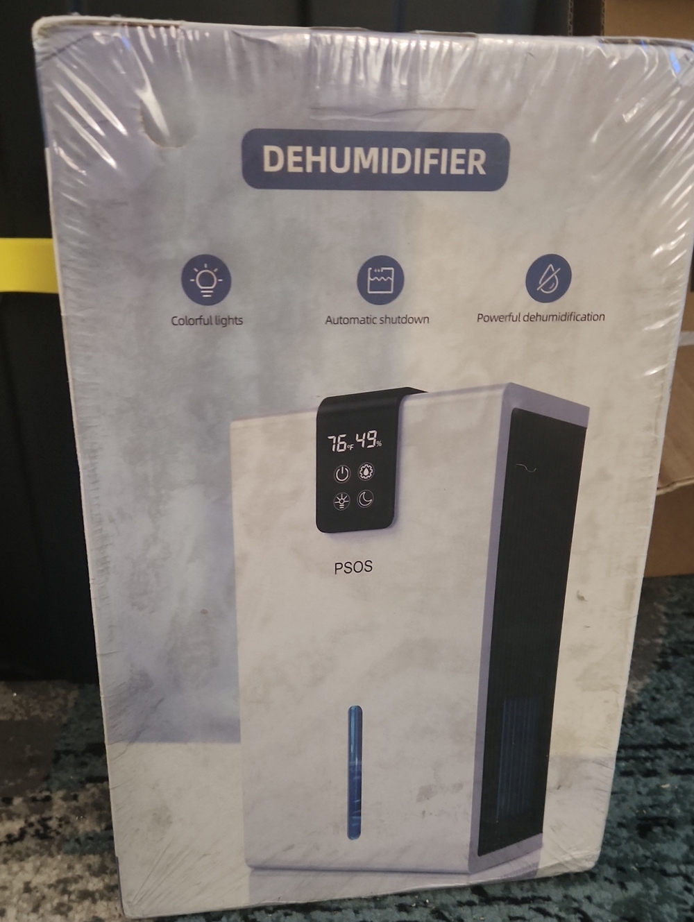 PSOS White Dehumidifier with Digital Display